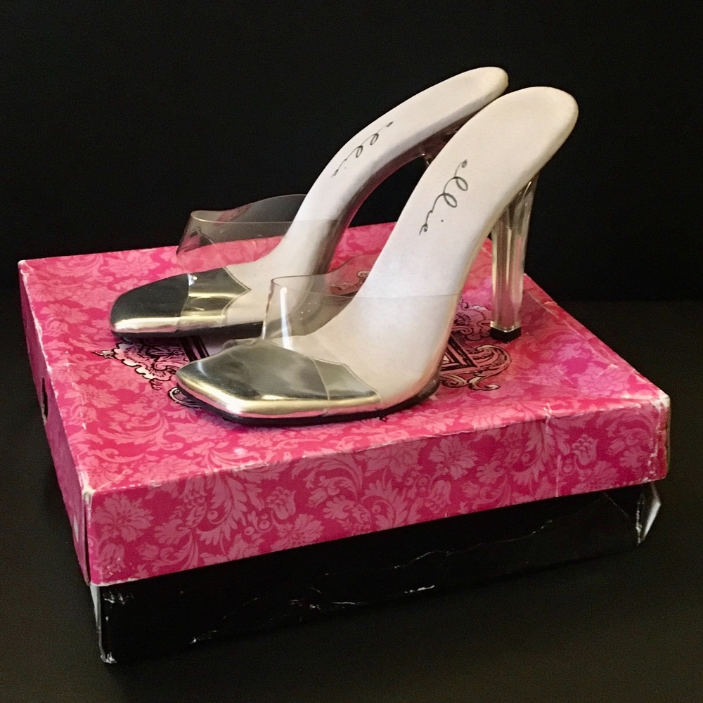 Brand New Clear Open Toe Heels